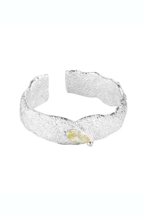 Horseeye Stone Texture Ring